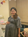 Smocked Maternity Maxi Dress