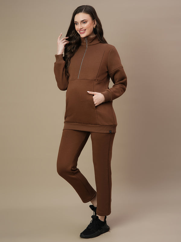 2pc. Maternity Fleece Set - Winter