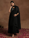 Black Sequin Maternity Suit Set