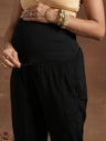 Black Sequin Maternity Suit Set