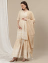 3pc. Maternity Embroidery Sharara Suit