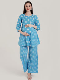 Cotton Maternity Two Piece Set