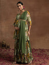 Green Floral Maternity Kurta Sharara Set