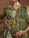 Green Floral Maternity Kurta Sharara Set