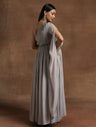 Grey One-Shoulder Maternity Gown