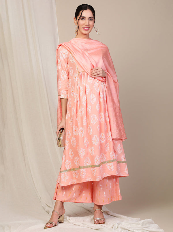 3pc. Maternity Kurta + Palazzo Set