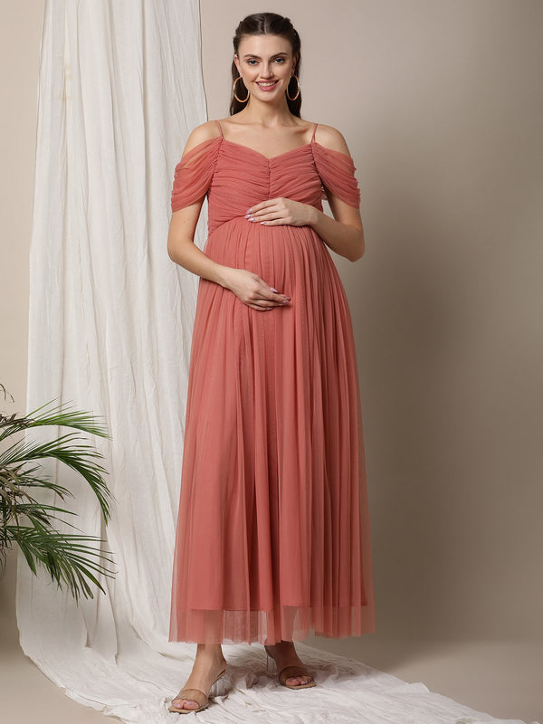 Buy Maternity White Dress Gown