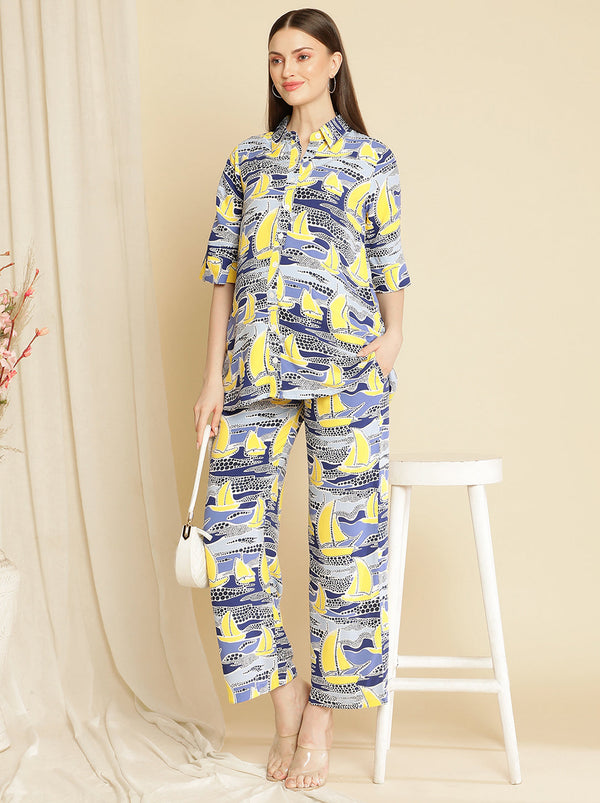 2pc. Maternity Printed Co-Ord Set