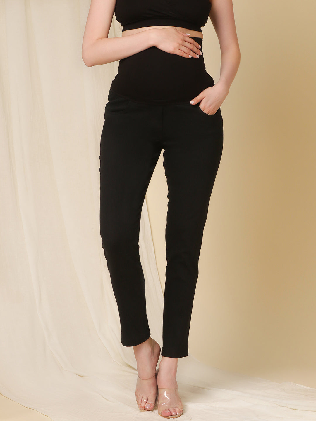 Buy Maternity Black Slim Fit Jeans