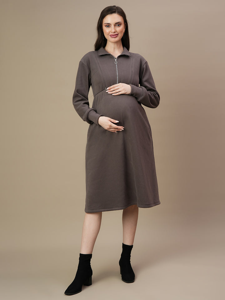 Maternity Sweatshirt Dress