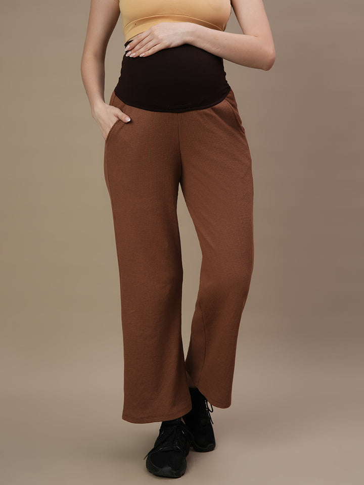 Maternity Waffle A-Line Pants