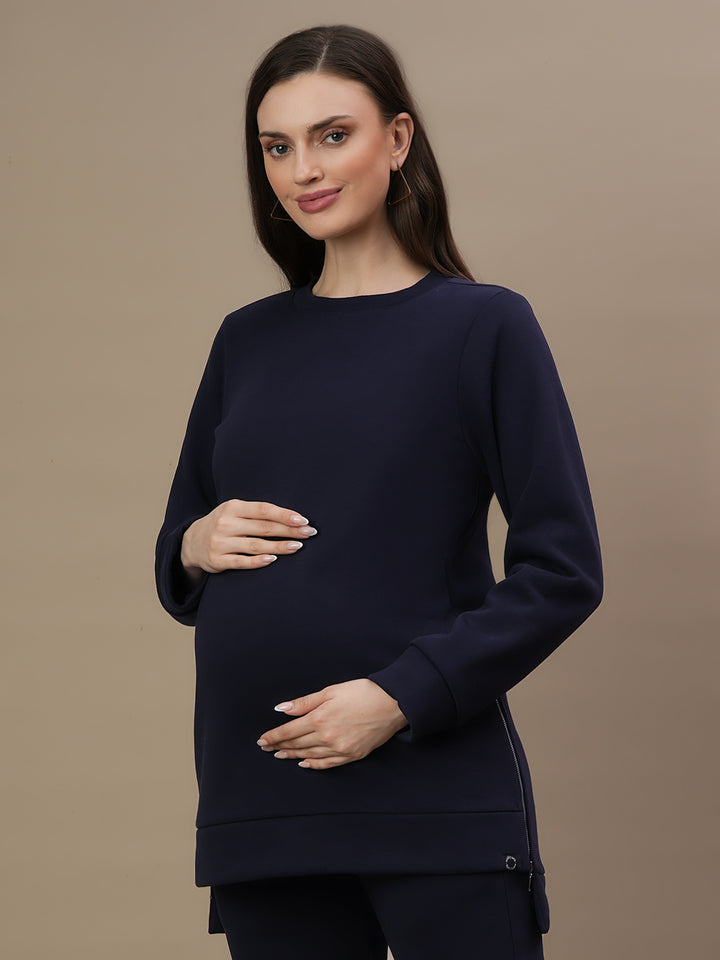 Maternity Fleece Sweatshirt- Winter