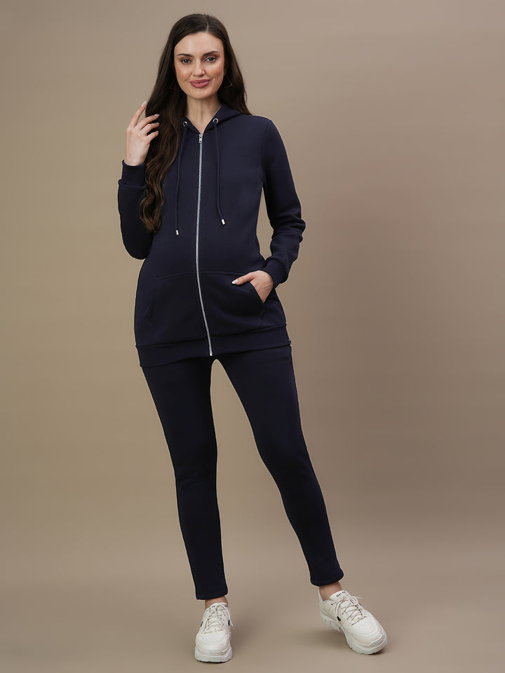 2pc. Maternity Winter Fleece Hoodie Set