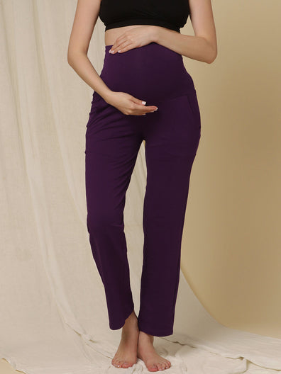 Indi Wide Leg Maternity Pant – Natural