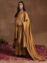 Mustard Maternity Kurta Set with Embellished Dupatta