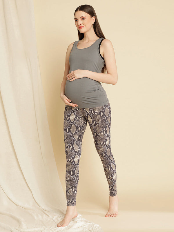 Black Seamless Maternity Legging — Girlfriend Collective