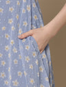 Ruffle Sleeve Nursing Dress