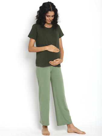 High Waist Plus Size Comfy Maternity Lounge Pants