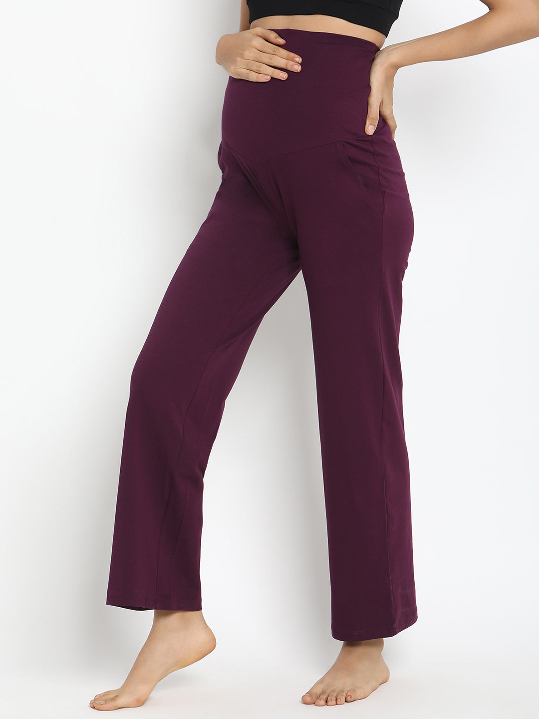 FUBACK Regular Fit Women Purple Trousers - Buy FUBACK Regular Fit Women Purple  Trousers Online at Best Prices in India | Flipkart.com