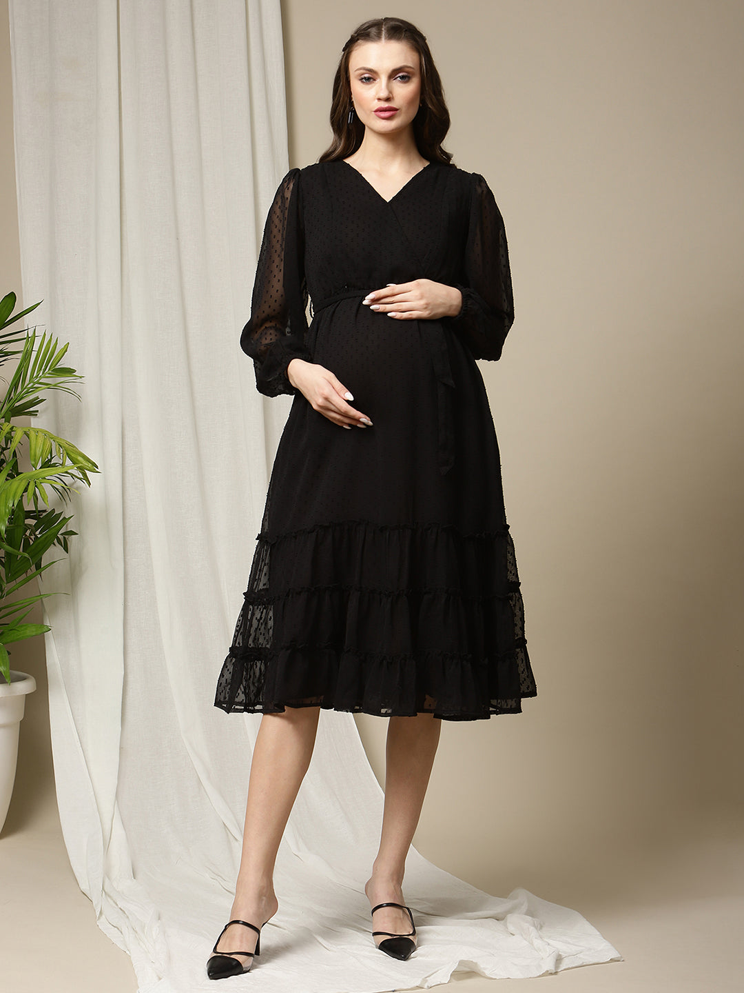 Maternity-dress, Black