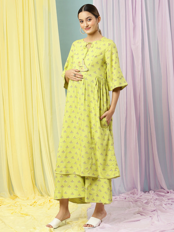 Bella Pratt fusion - Designer Kurti Palazzo Set Kurta Fabric:  Cotton*messo-o80-9 Bottomwear Fabric: Cotton Fabric: Cotton Set Type: Kurta  With Bottomwear Bottom Type: Palazzos Sizes: XL, L, M, XXL Country of  Origin: