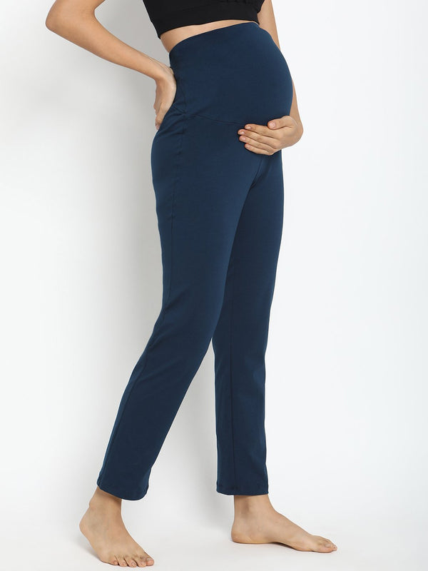 Kelon Women's Maternity Lounge Pants Comfy Women's Maternity Pants Stretch  Career Dress Pants Work Office Over Bump Navy - Yahoo Shopping