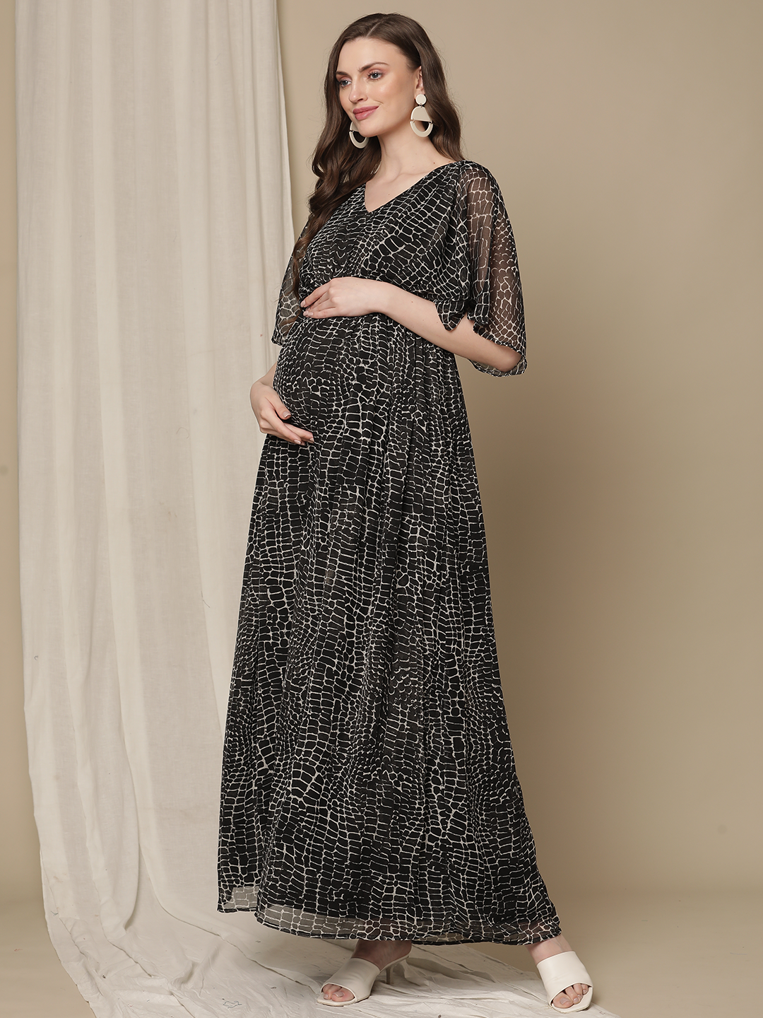 Mocha Maternity Maxi Dress | Seraphine