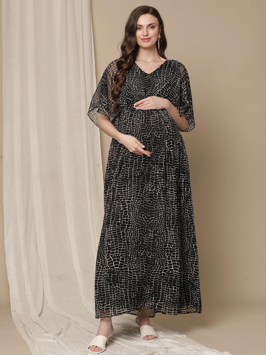 Buy Black Maternity Maxi Dress