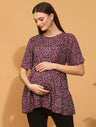 Cotton Floral Maternity Top