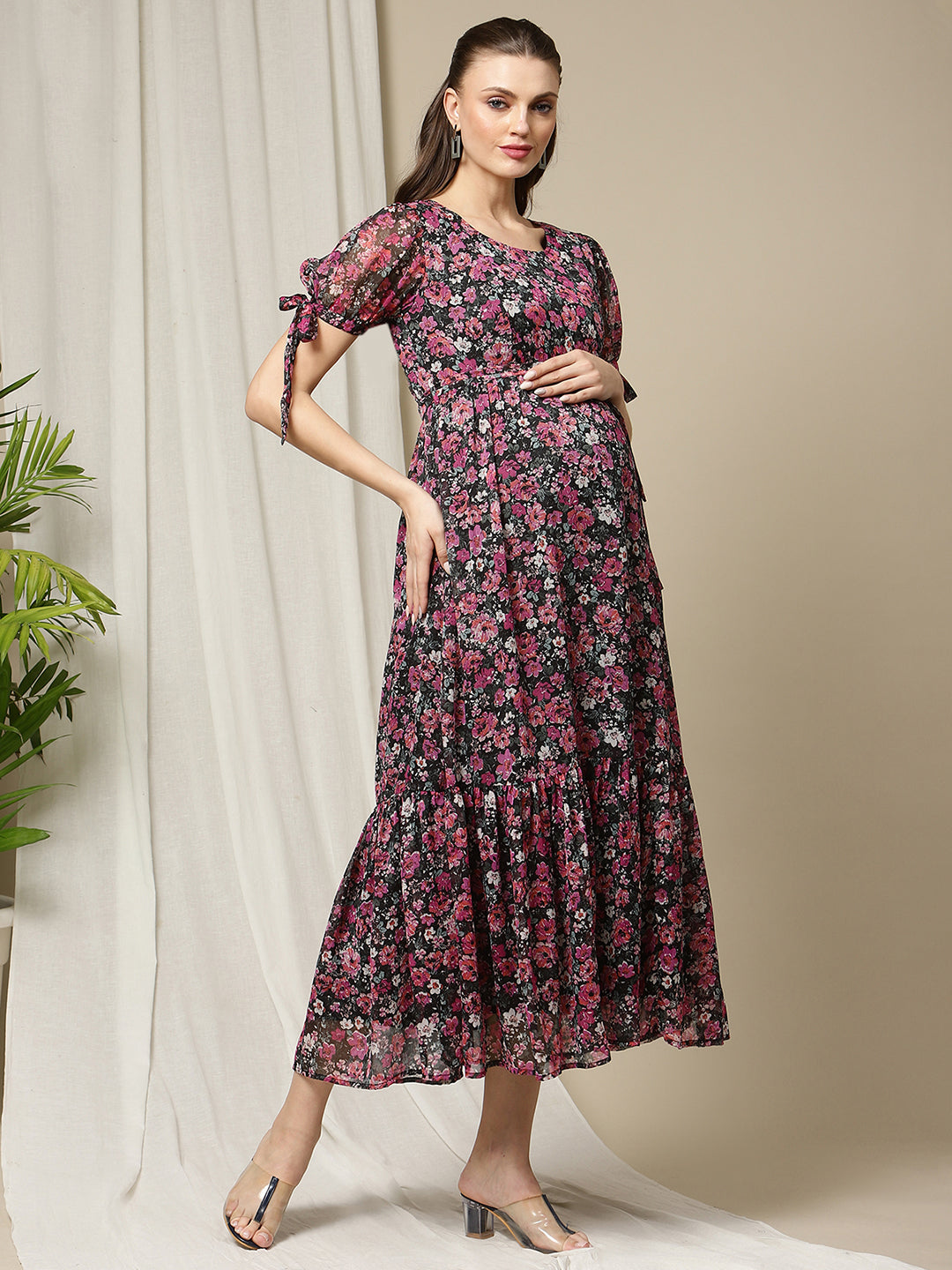 New York Style - Flared Dress - Maternity Suitable - Firozi Multi Flow –  Asenne