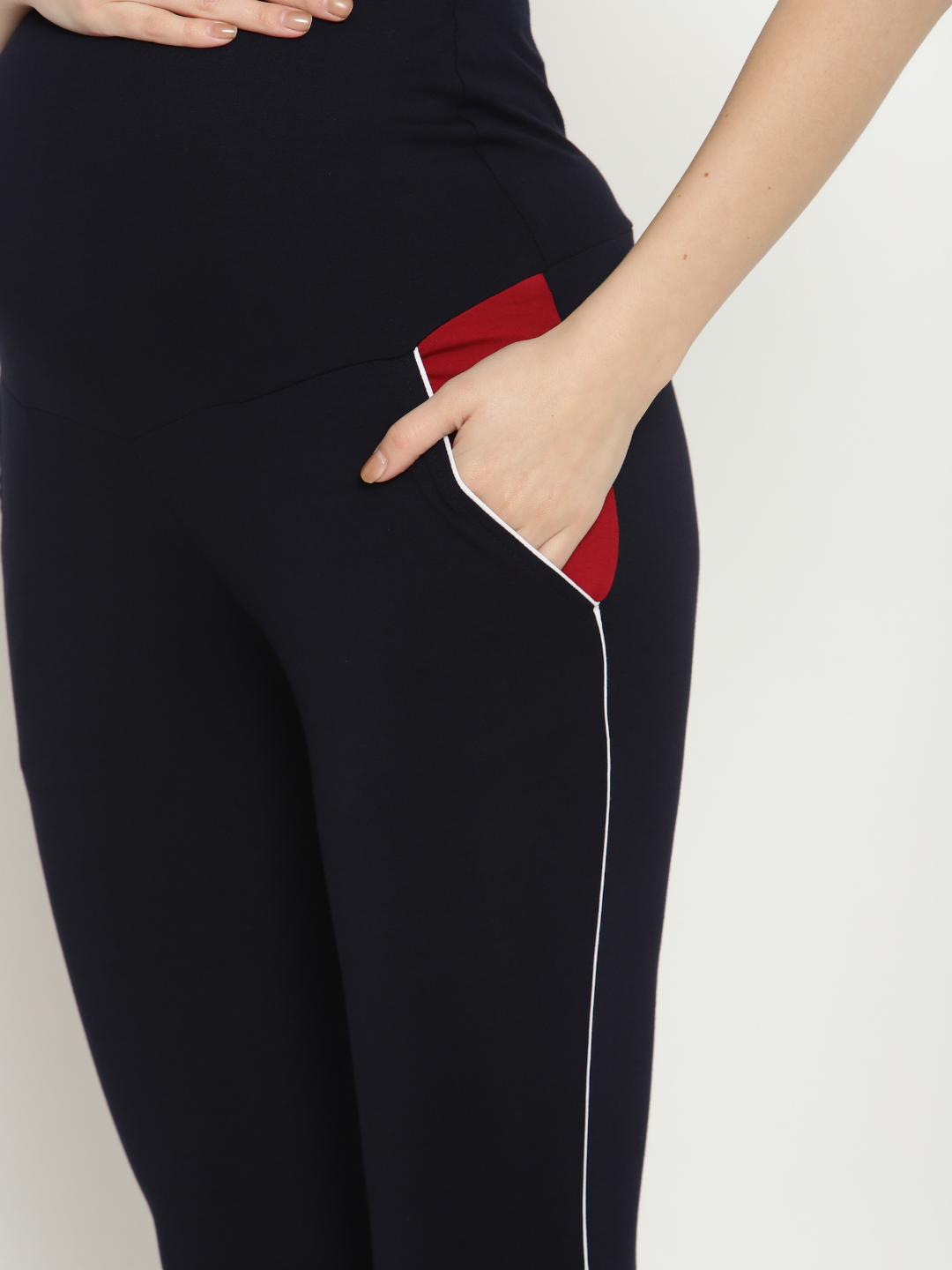 JUST LOOKIT Ladies Fashion Women's Cotton Leggings Combo Pack 3  (White,Black,RED) Maternity Wear Legging (Red, White, Black) XXL