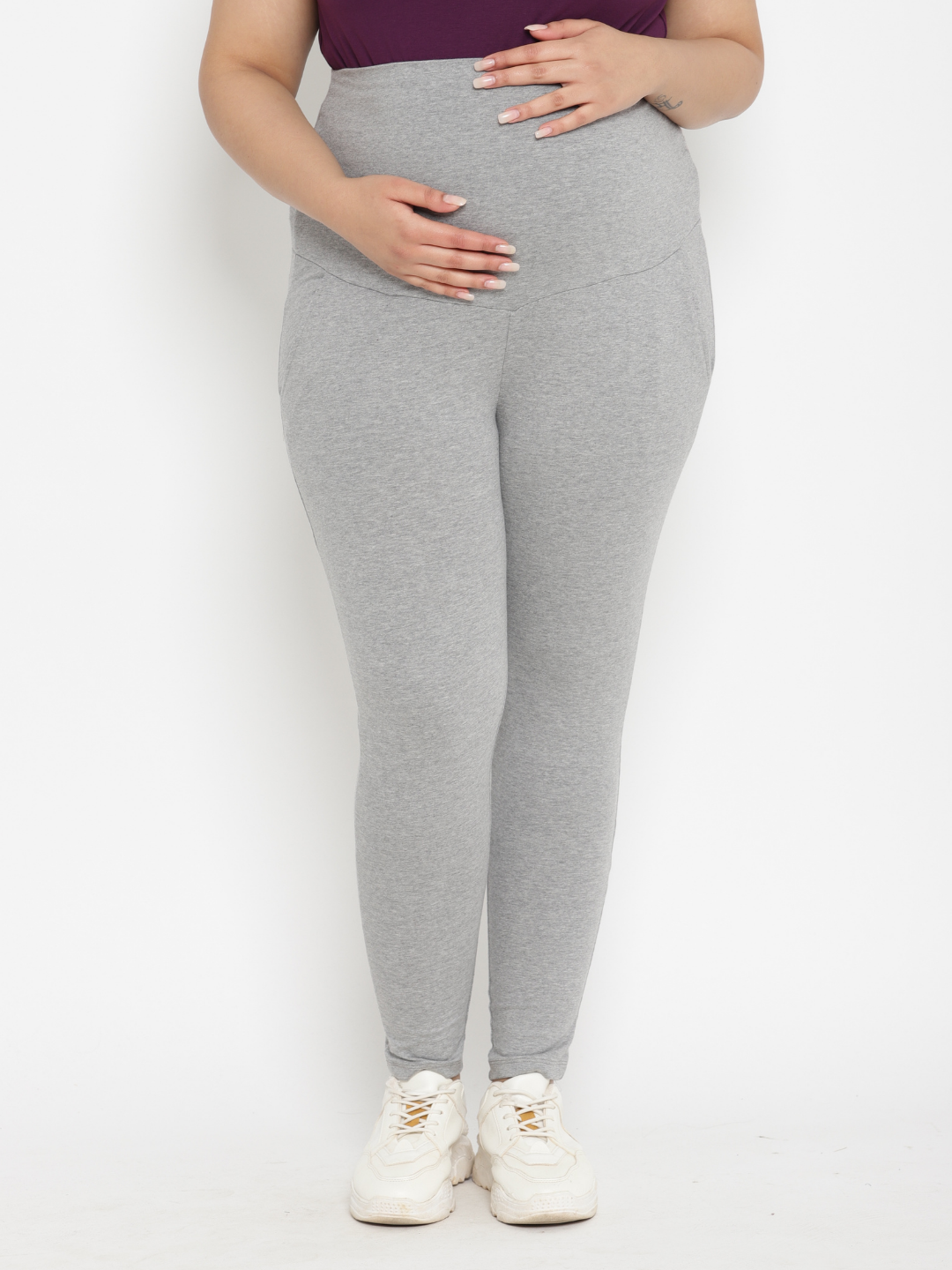 maternity plussize legging gray