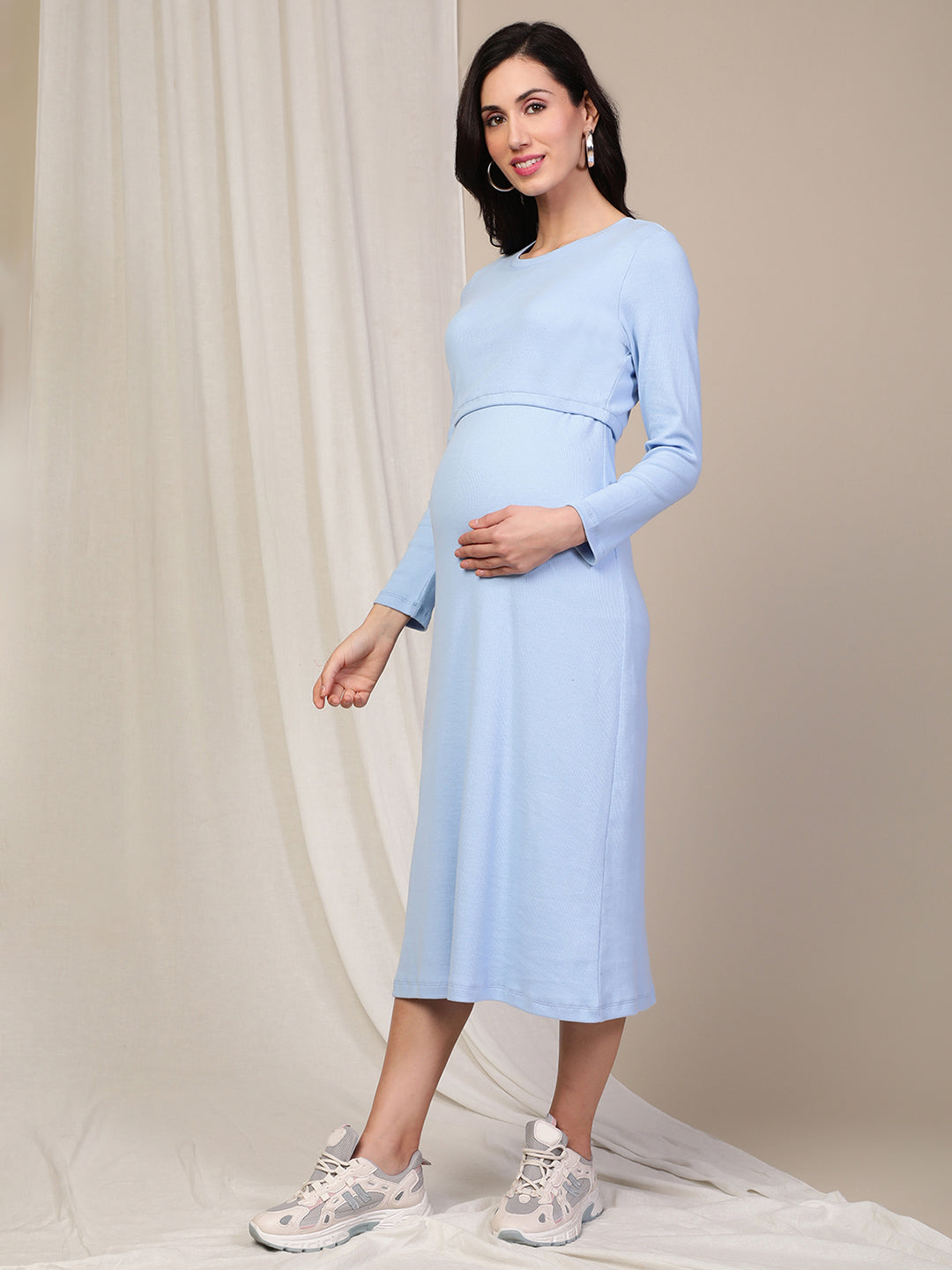 Mareya Trade - Korean Fashion Maternity Dresses Clothing Maxi Office Lady Dress  Pregnancy Wear Dress Clothes For Pregnant Women Premama Dress