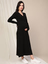 Ribbed Knit Maternity Sweater Dress